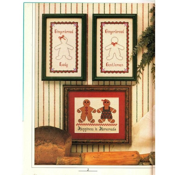 Country Stitch Magazine 1990 Premier Issue Cross Stitch Patterns Christmas - Picture 2 of 10